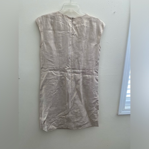 J Crew  Authentic Linen Sleeveless Mini Dress with back zipper. - Picture 2 of 11